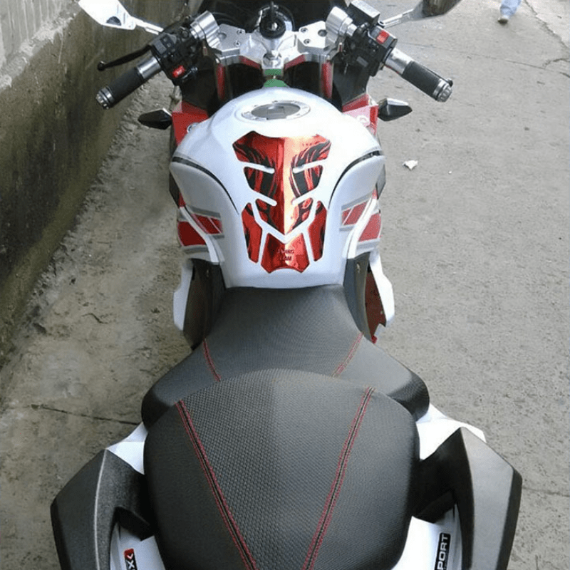 Motorcycle Fuel Tank Cover Sticker Waterproof Scratch-Resistant Fishbone Protector