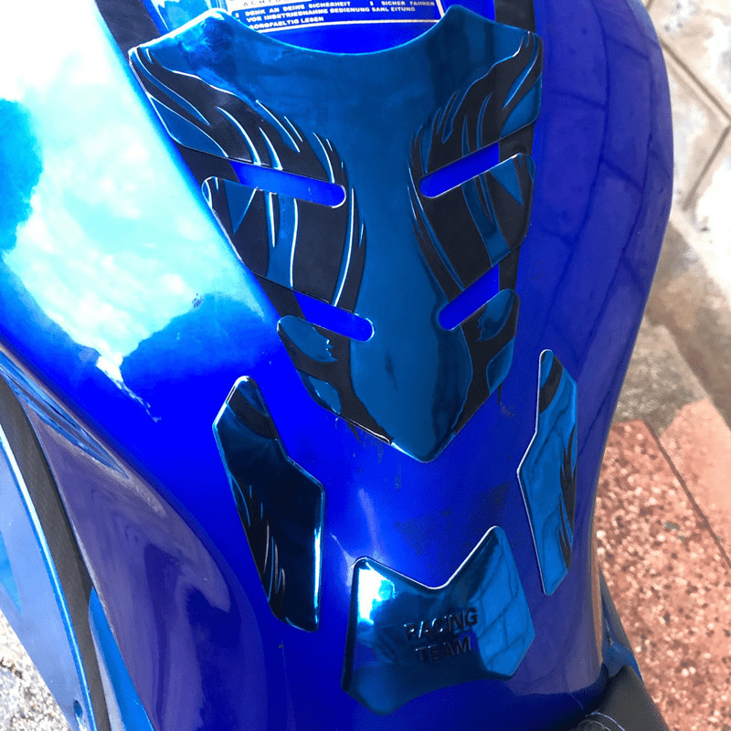 Motorcycle Fuel Tank Cover Sticker Waterproof Scratch-Resistant Fishbone Protector