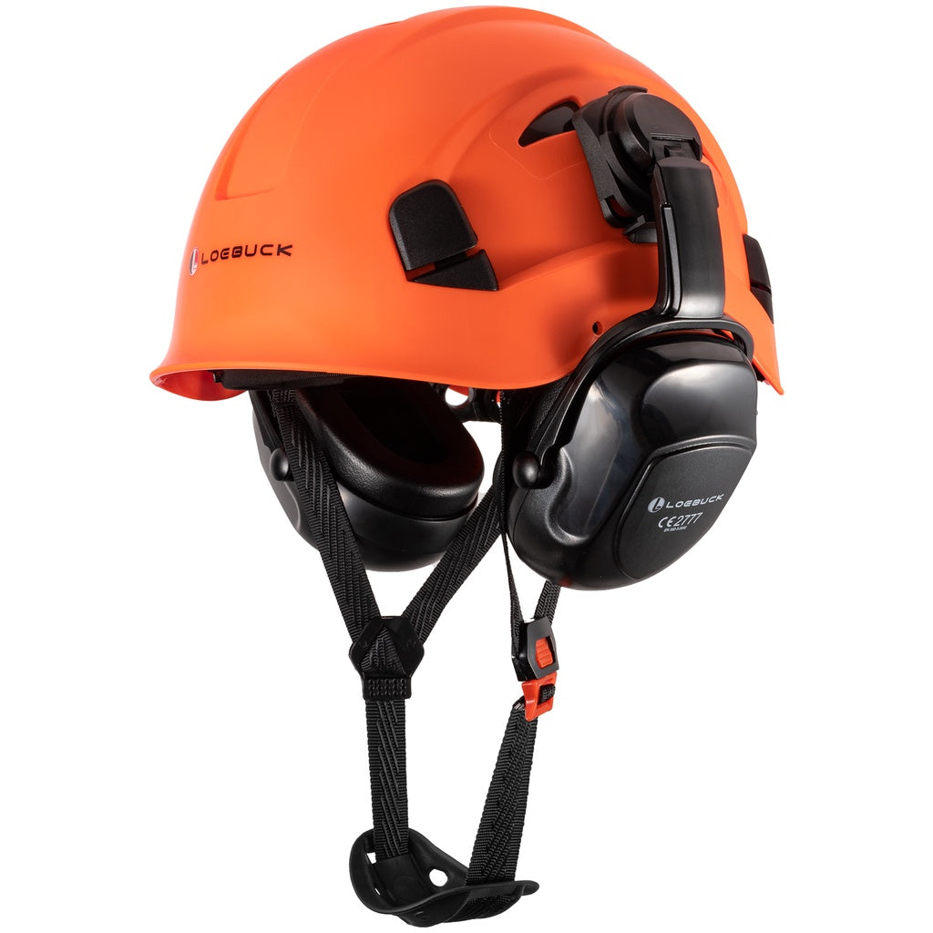 American Style Safety Helmet with Noise Reduction Earmuffs 30dB Protection