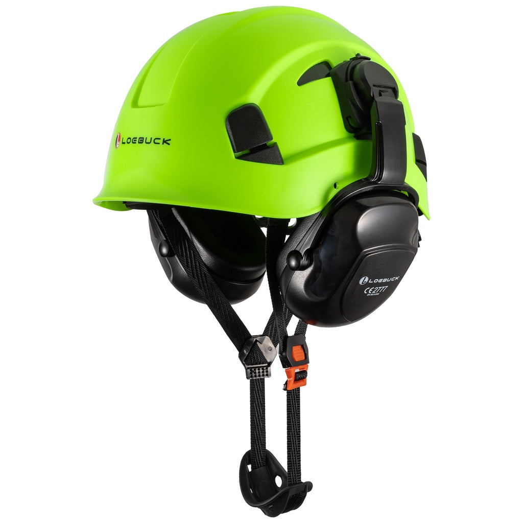 American Style Safety Helmet with Noise Reduction Earmuffs 30dB Protection