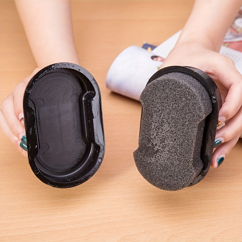 Unisex Leather Shoe Cleaner Brush Double-Sided Rubbing Sponge Colorless Decontamination