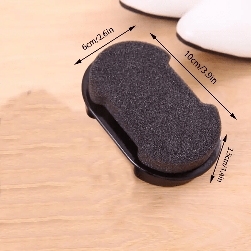 Unisex Leather Shoe Cleaner Brush Double-Sided Rubbing Sponge Colorless Decontamination