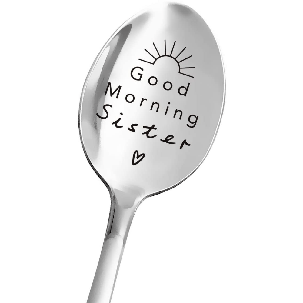Christmas Sister and Brother Gift Spoon, Holiday Party Silverware