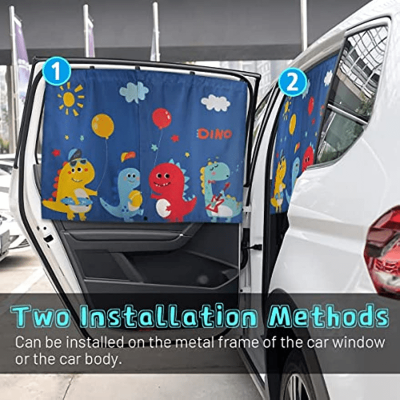 Car Sunshade Magnetic Double Layer UV Protection for Side Windows