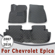 Car Floor Mats Artificial Leather Set for Sedan Interior Accessories