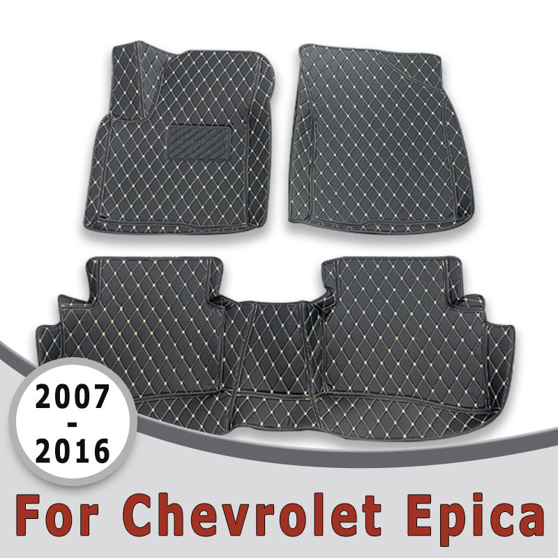 Car Floor Mats Artificial Leather Set for Sedan Interior Accessories