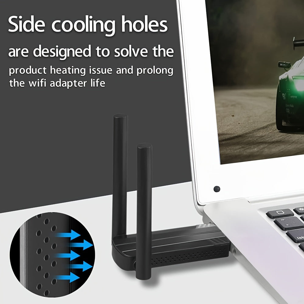 WiFi 6 USB Adapter Dual Band AX1800 for PC Windows 7 10 11