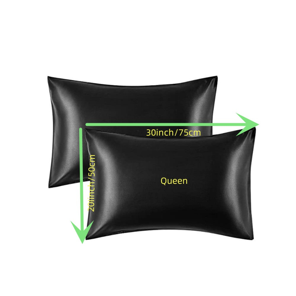 Juego de 2 fundas de almohada satinadas náuticas de microfibra resistentes a las arrugas y para todas las estaciones