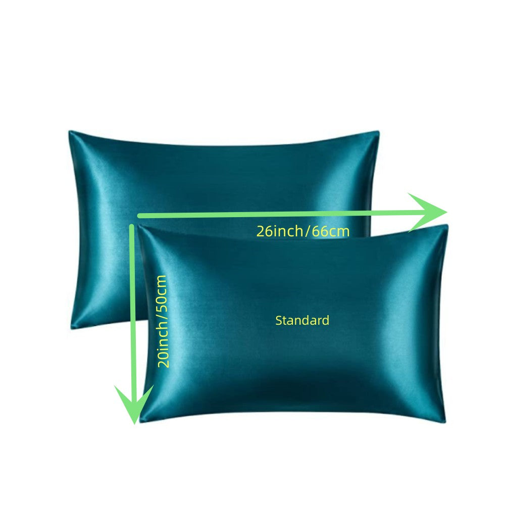 Juego de 2 fundas de almohada satinadas náuticas de microfibra resistentes a las arrugas y para todas las estaciones