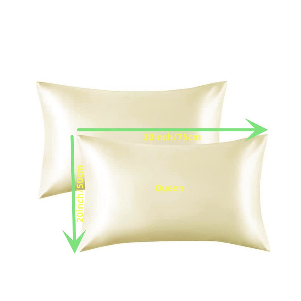 Juego de 2 fundas de almohada satinadas náuticas de microfibra resistentes a las arrugas y para todas las estaciones