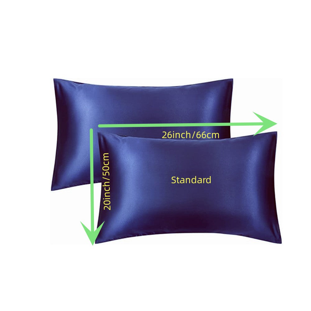 Juego de 2 fundas de almohada satinadas náuticas de microfibra resistentes a las arrugas y para todas las estaciones