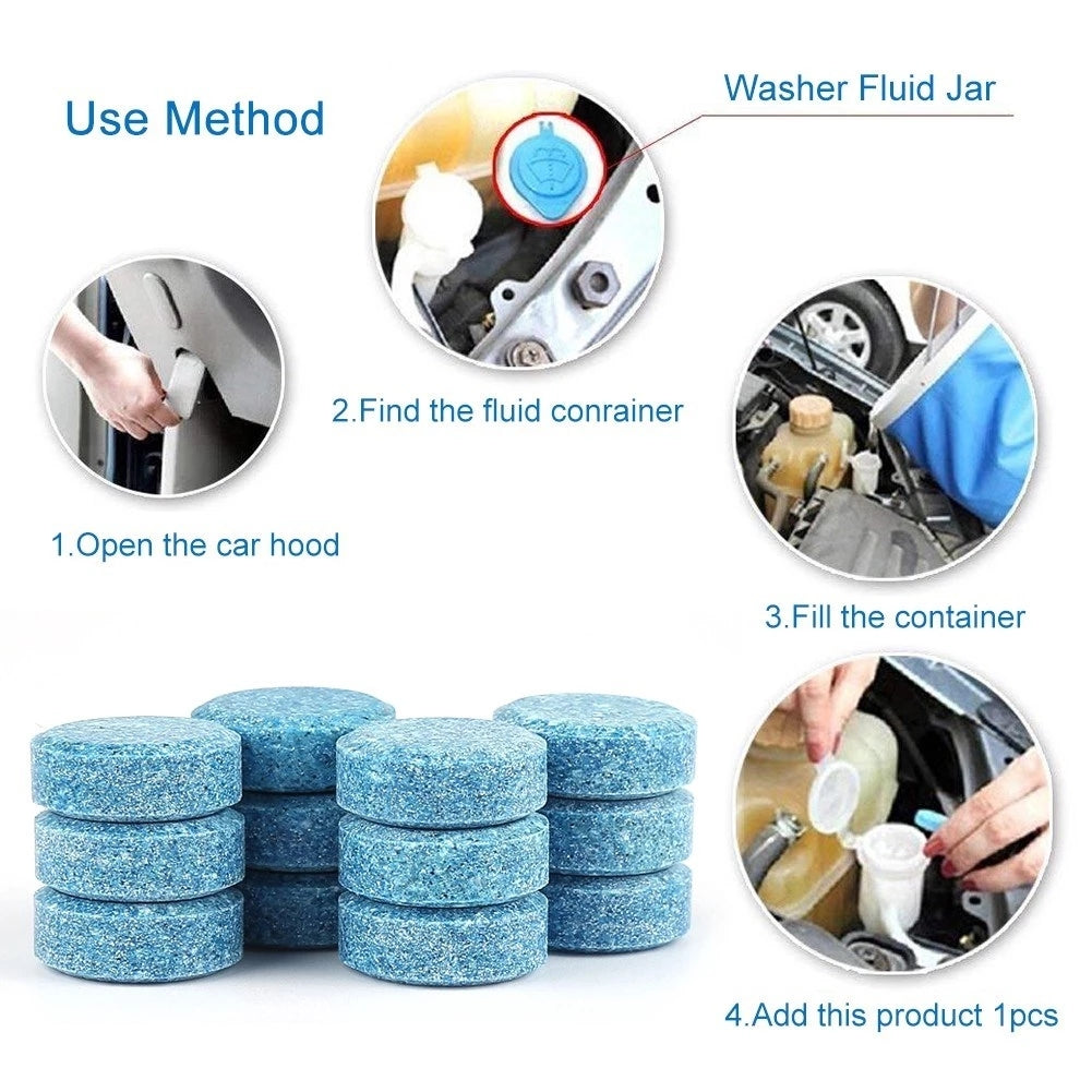 Car Windscreen Wiper Cleaner Tablets Effervescent Glass Toilet Cleaning 5/20pcs