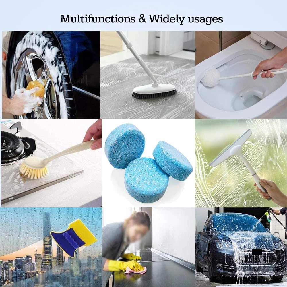 Car Windscreen Wiper Cleaner Tablets Effervescent Glass Toilet Cleaning 5/20pcs