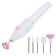 5-in-1 Electric Nail File Set for Manicure Pedicure Hypoallergenic AA Battery