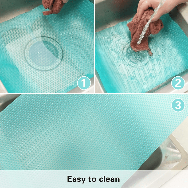 4-Piece Washable Refrigerator Rack Pads Non-Slip Adjustable Organizer