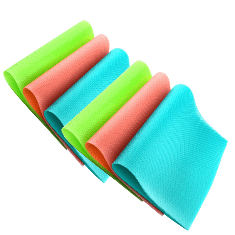 4-Piece Washable Refrigerator Rack Pads Non-Slip Adjustable Organizer