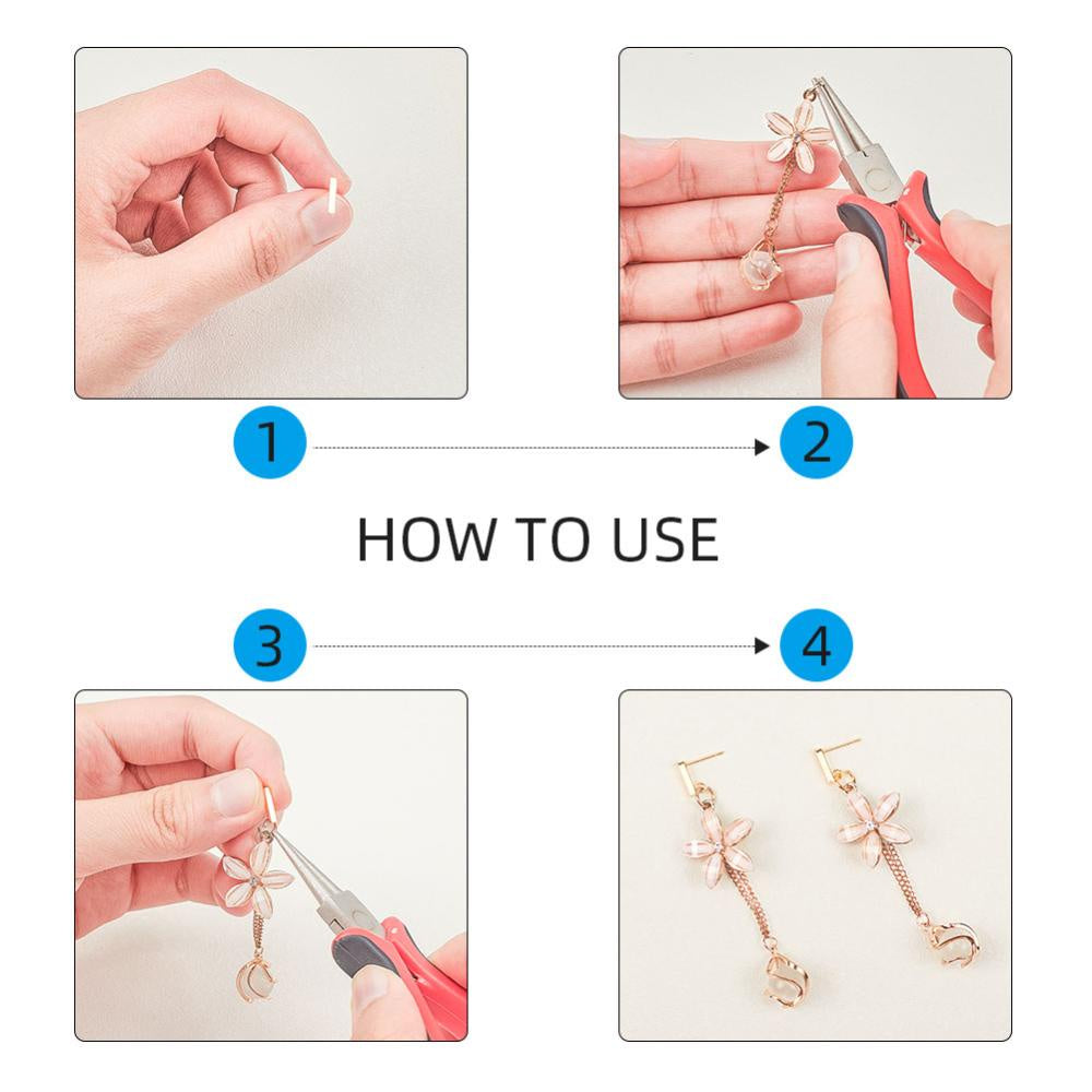 Набор из 10 застежек для серег из нержавеющей стали с петлей и ушной гайкой, 40 штук