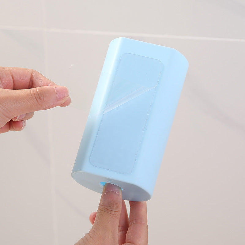 Soporte para bolsas de basura de pared para cocina baño, plástico ABS sin clavos