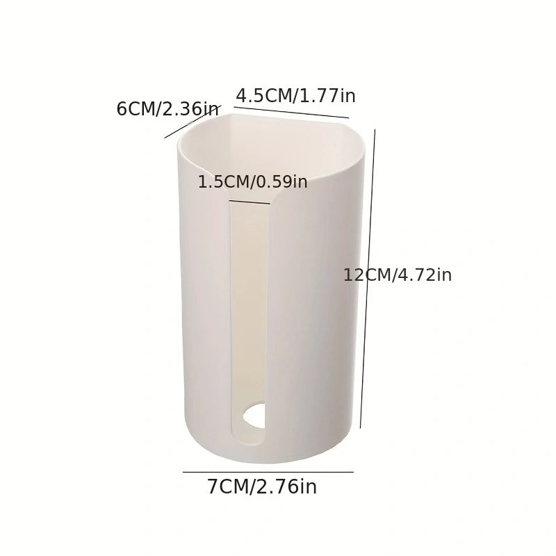 Soporte para bolsas de basura de pared para cocina baño, plástico ABS sin clavos