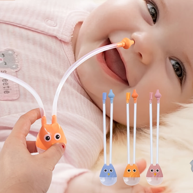 Baby Nasal Aspirator for Newborns Soft Silicone Reusable Cleaning Tool