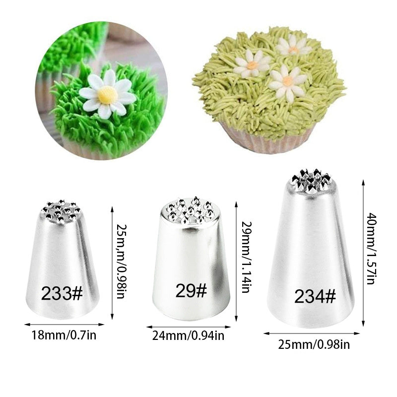 Stainless Steel Cake Decorating Set with Icing Tips and Flower Tools for Baking