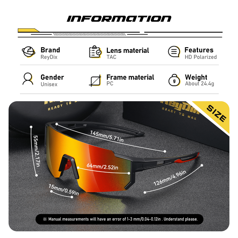 Men's Polarized Sunglasses UV Protection for Cycling Outdoor Activities