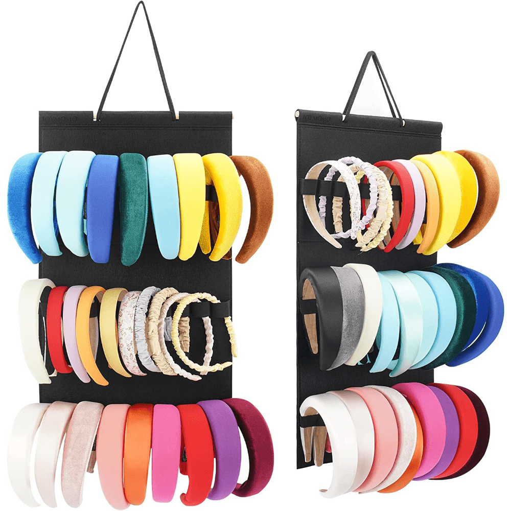 Soch aksessuarlari uchun felt bosh bandni osib qo‘yish uchun saqlash qismi