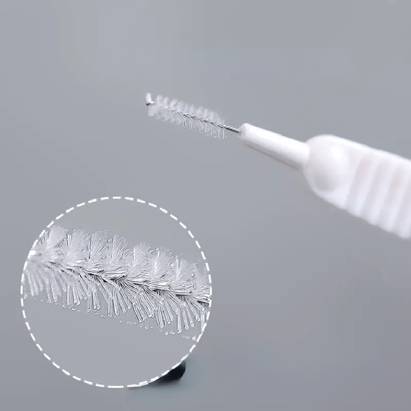 10pcs Shower Nozzle Cleaning Brush White Multifunction Bathroom Accessories