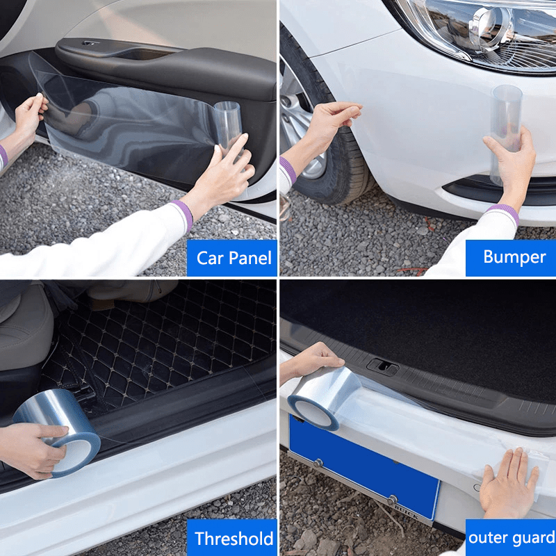 Car Paint Protection Film Waterproof Scratch-Resistant Transparent Self-Adhesive