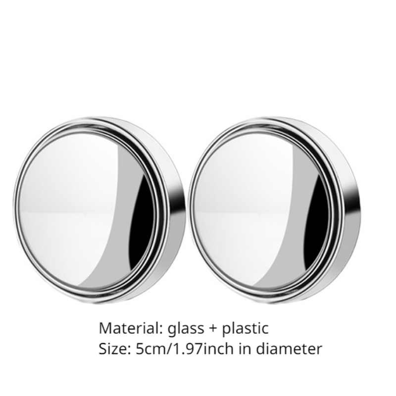 2 dona Universal HD dumaloq ko‘rinish uchun chetki ko‘zgular, avtomobil yon va orqa ko‘rinish, keng burchak