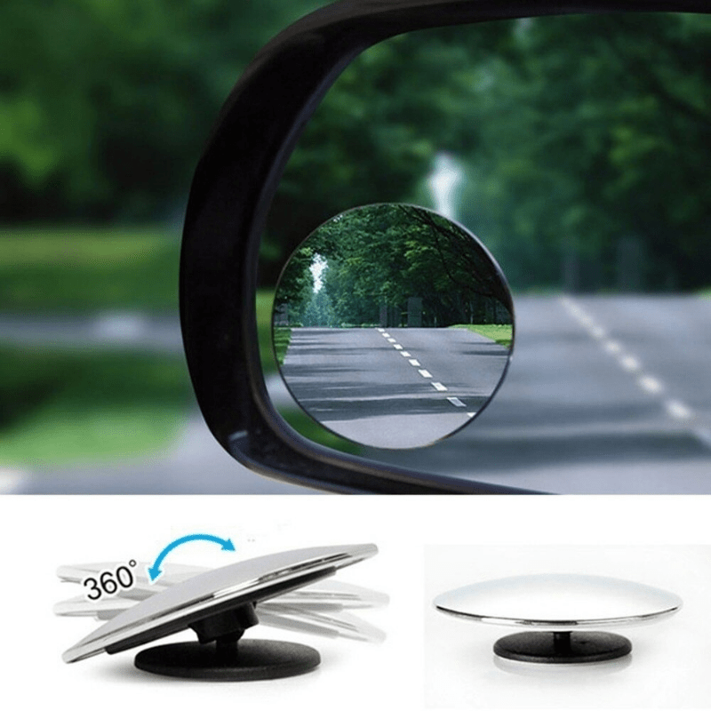 2 dona Universal HD dumaloq ko‘rinish uchun chetki ko‘zgular, avtomobil yon va orqa ko‘rinish, keng burchak