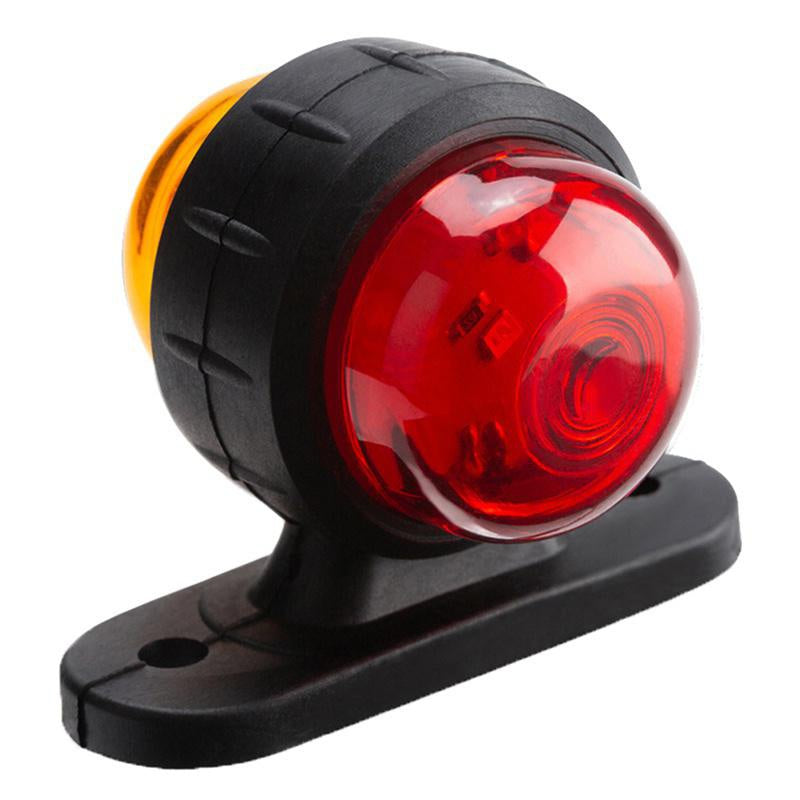 10 dona 12-24V ikki tomonlama avtomobil yuk mashinasining indikator lampalari Qizil Amber Blinker Signal