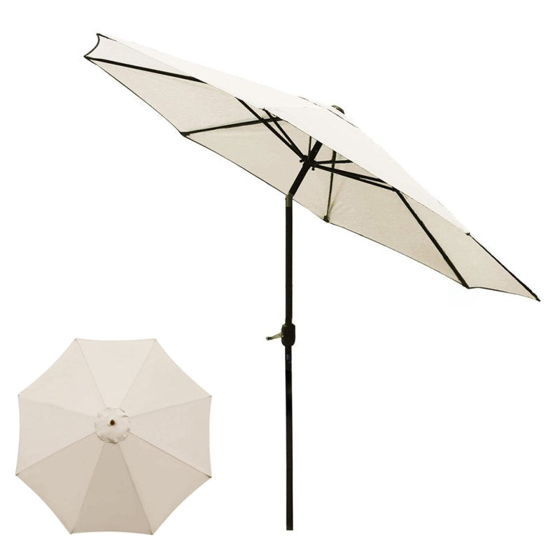 9.84ft Bej Suv o'tkazmaydigan UV-muhofaza qilingan Ochiq havoda foydalaniladigan soyabon qopqog'ini almashtirish uchun qopqoq