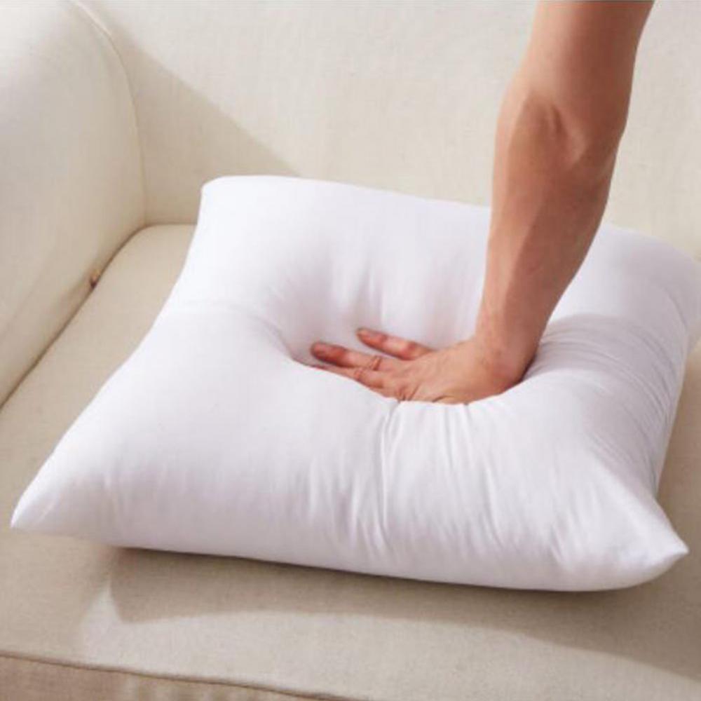 Hypoallergenic Square Pillow Inserts White for Decorative Use on Beds Couches Sofas and Cars