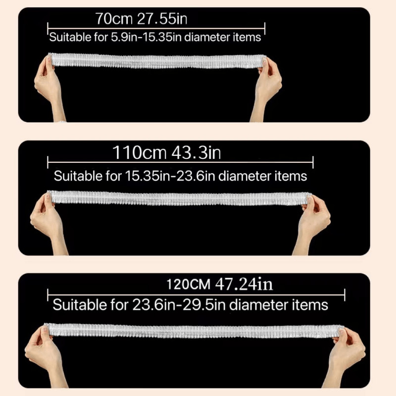 20 Pieces Disposable Transparent Dustproof Cover for Kitchen Appliances and Food Storage