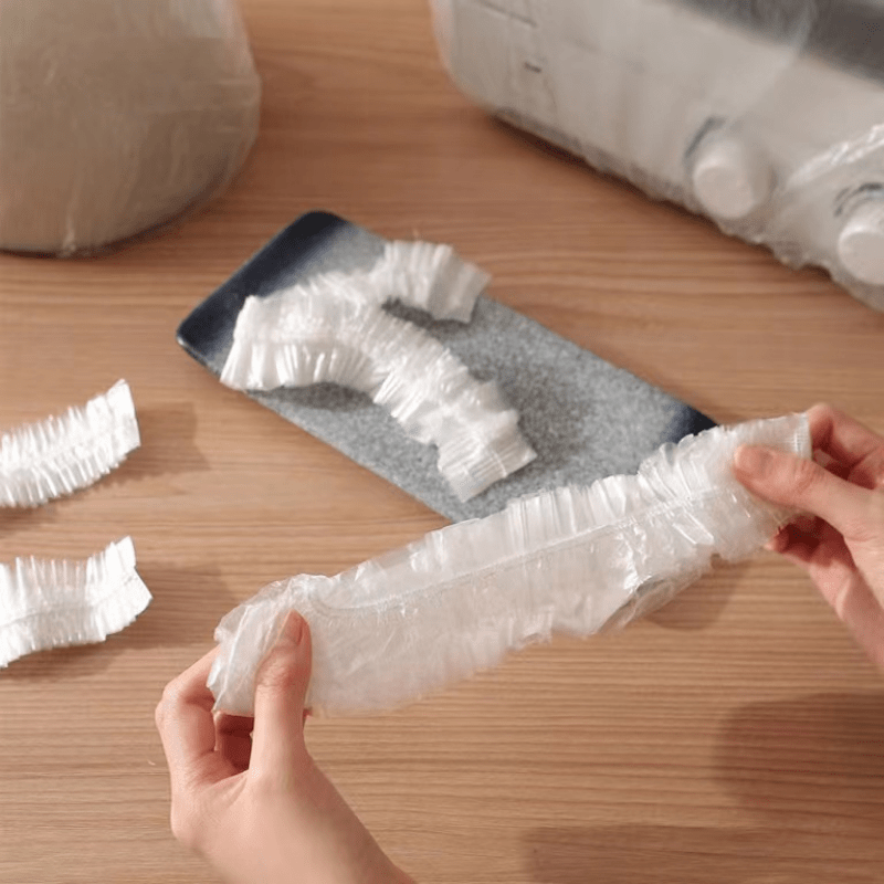 20 Pieces Disposable Transparent Dustproof Cover for Kitchen Appliances and Food Storage