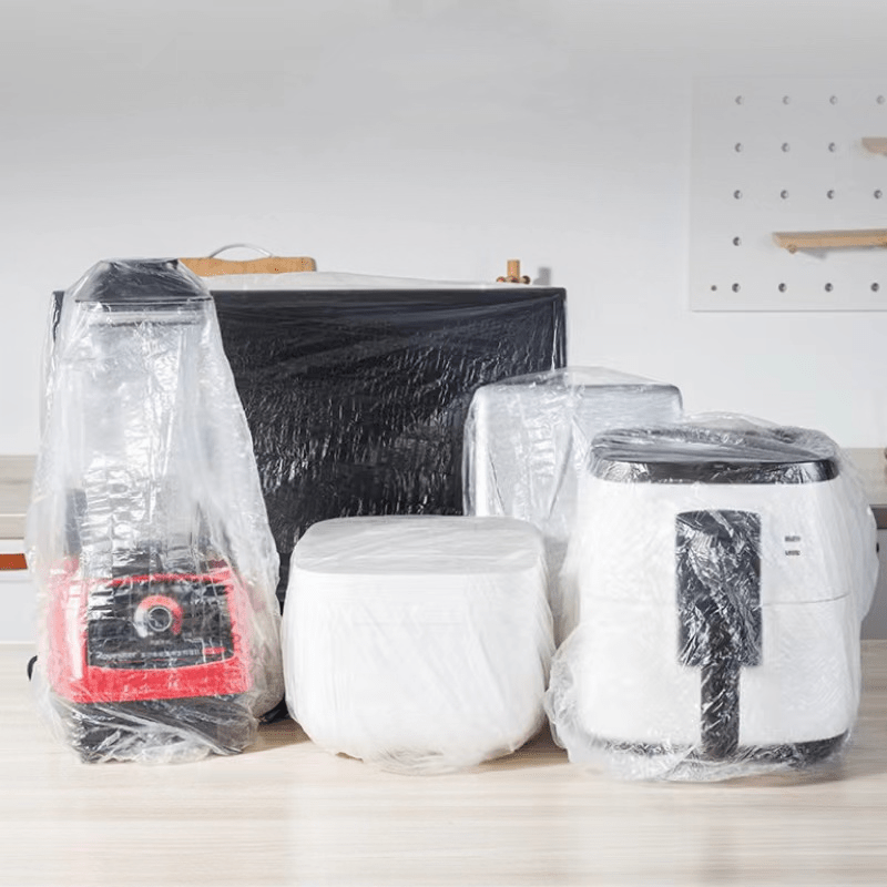 20 Pieces Disposable Transparent Dustproof Cover for Kitchen Appliances and Food Storage