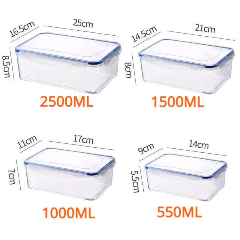 Food Storage Containers Set, Microwave Safe, Various Sizes for Fruits