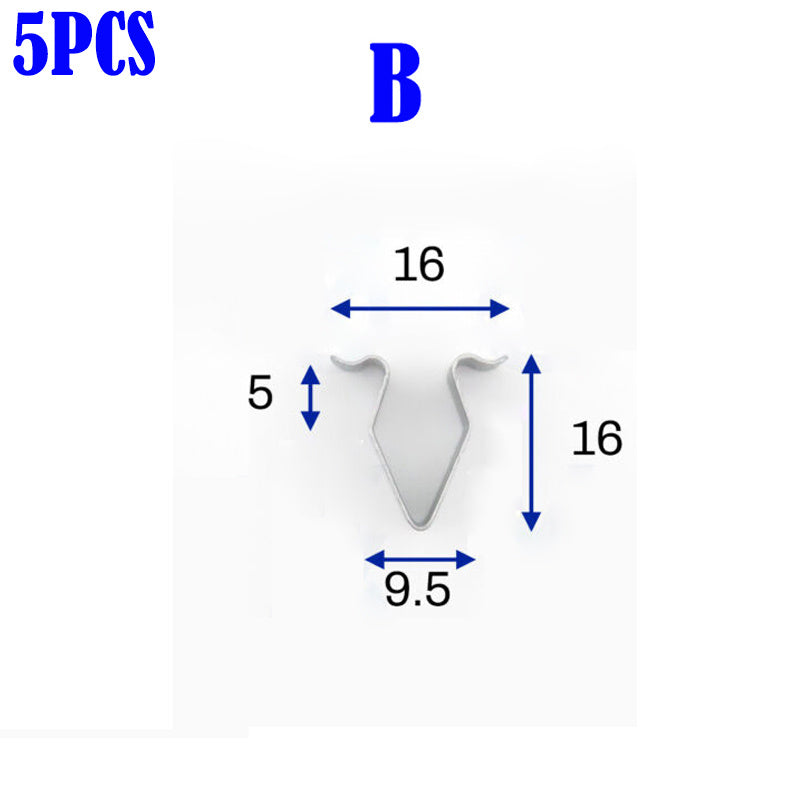 Car Door Trim Panel Clips Metal Interior Upholstery Retainers Rivets Pack