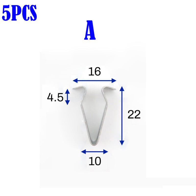 Car Door Trim Panel Clips Metal Interior Upholstery Retainers Rivets Pack