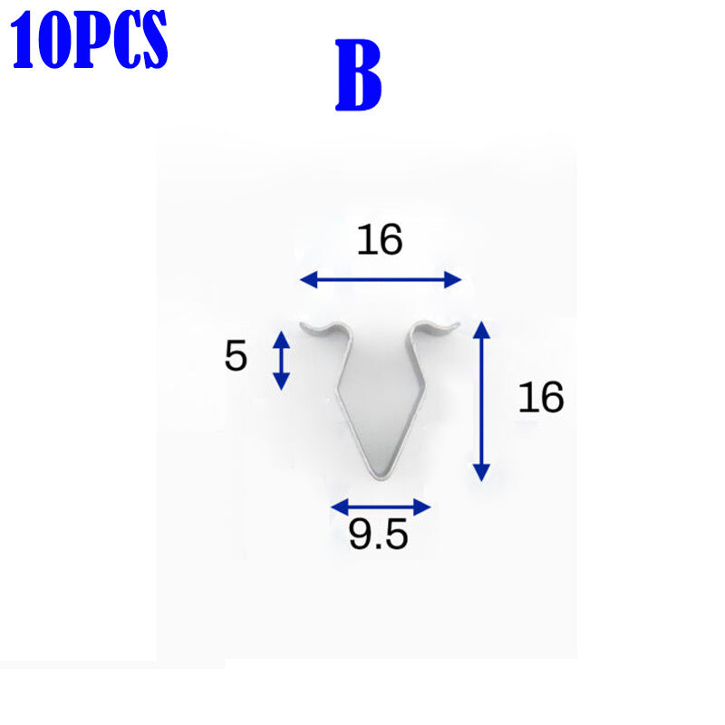 Car Door Trim Panel Clips Metal Interior Upholstery Retainers Rivets Pack