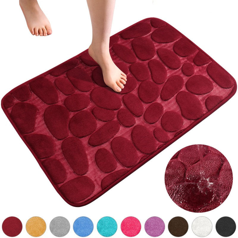 Bathroom Floor Mat Water Absorption Anti-Skid Indoor Use Bedroom Kitchen Laundry