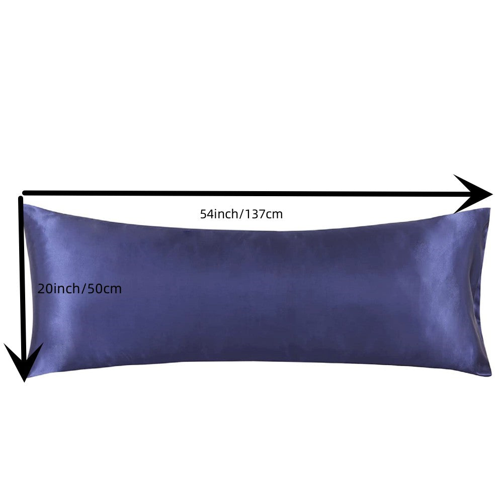 Black Long Body Pillowcase for Hair and Skin Protection Luxurious Material