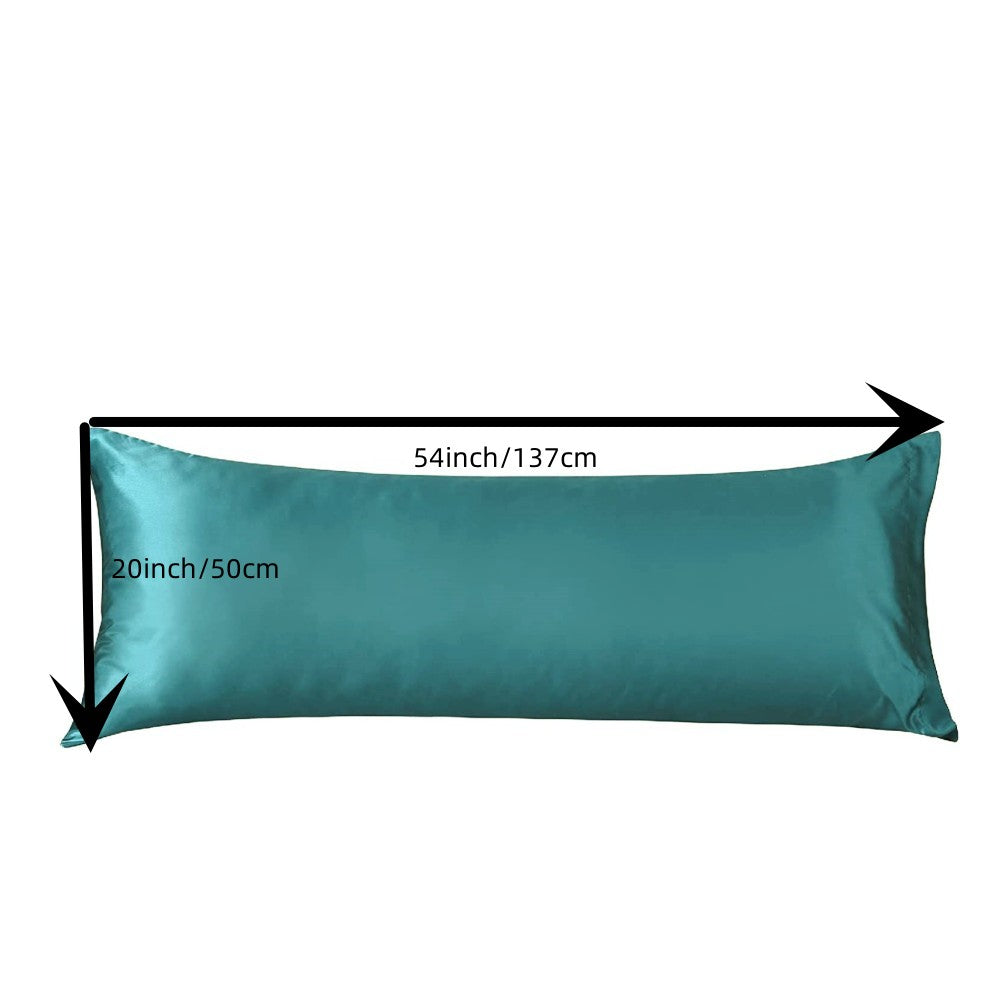 Black Long Body Pillowcase for Hair and Skin Protection Luxurious Material