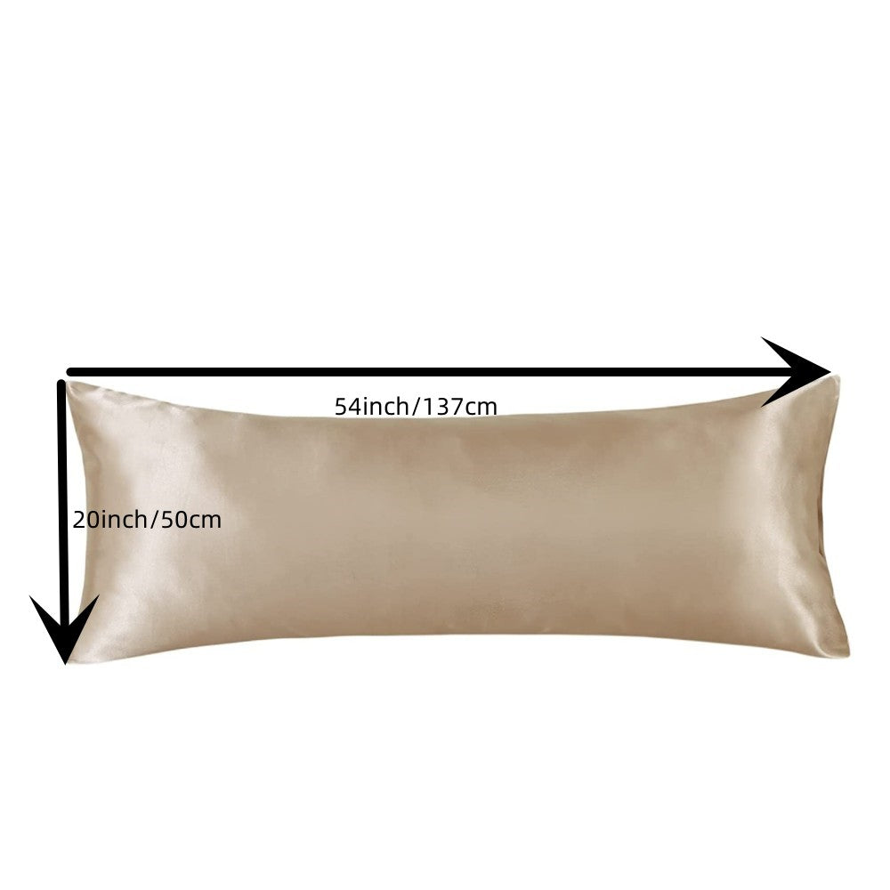 Black Long Body Pillowcase for Hair and Skin Protection Luxurious Material