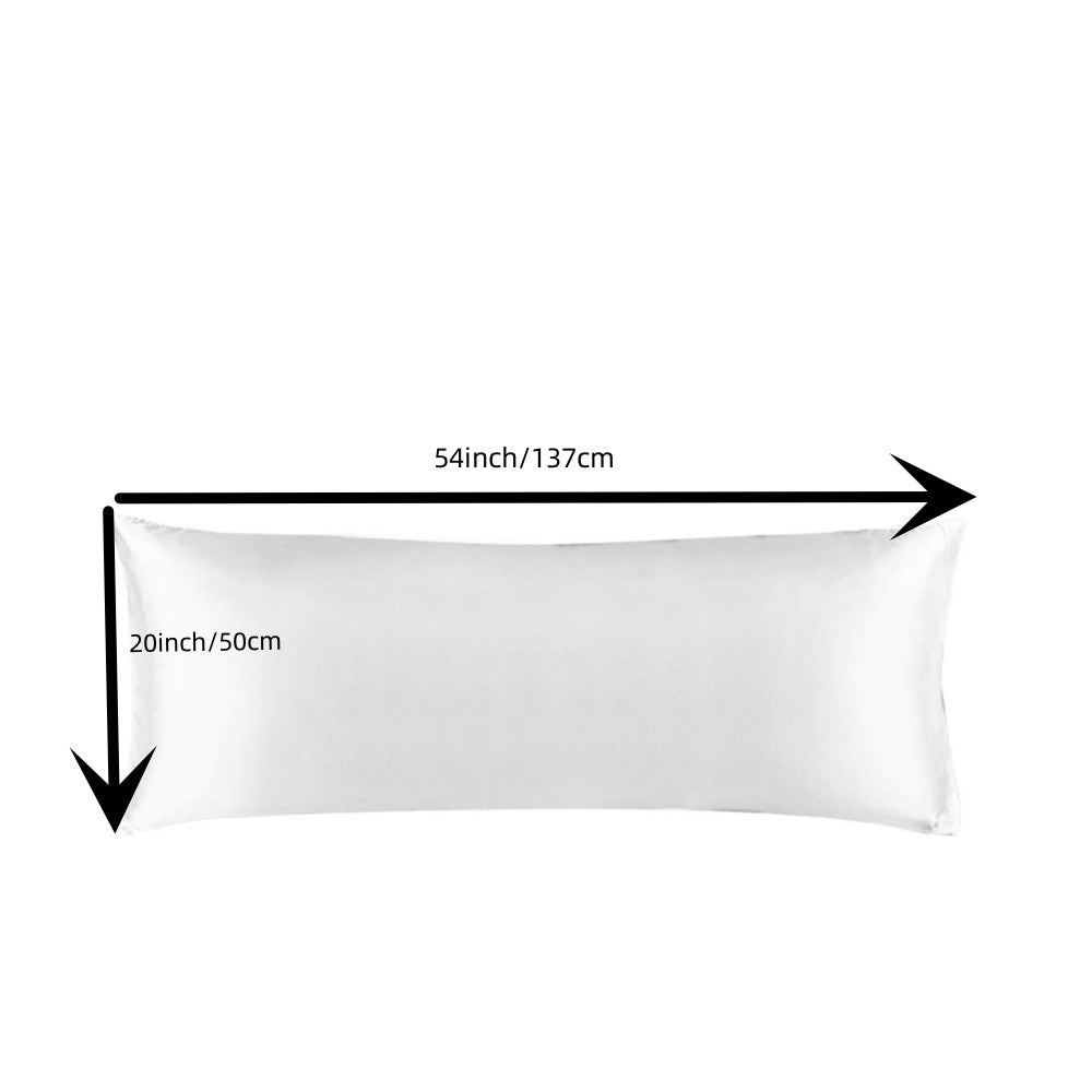 Black Long Body Pillowcase for Hair and Skin Protection Luxurious Material