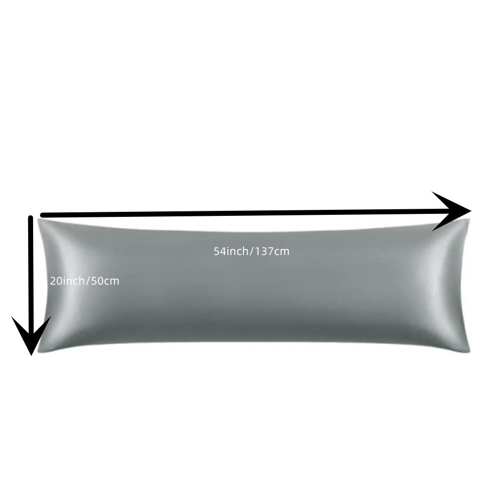Black Long Body Pillowcase for Hair and Skin Protection Luxurious Material