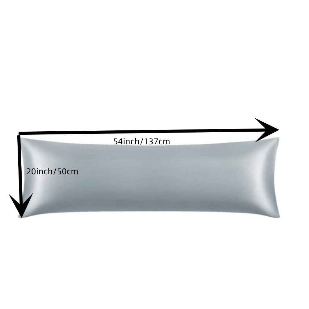 Black Long Body Pillowcase for Hair and Skin Protection Luxurious Material