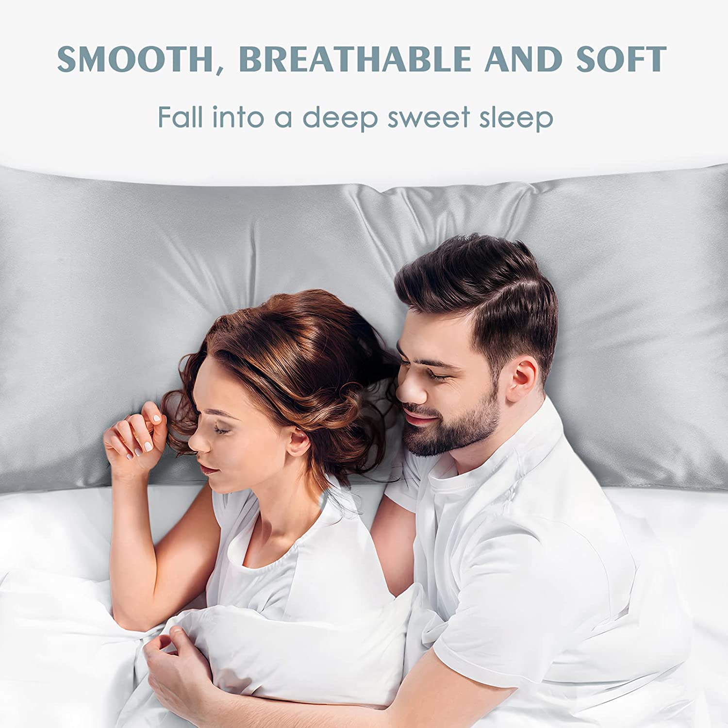 Black Long Body Pillowcase for Hair and Skin Protection Luxurious Material