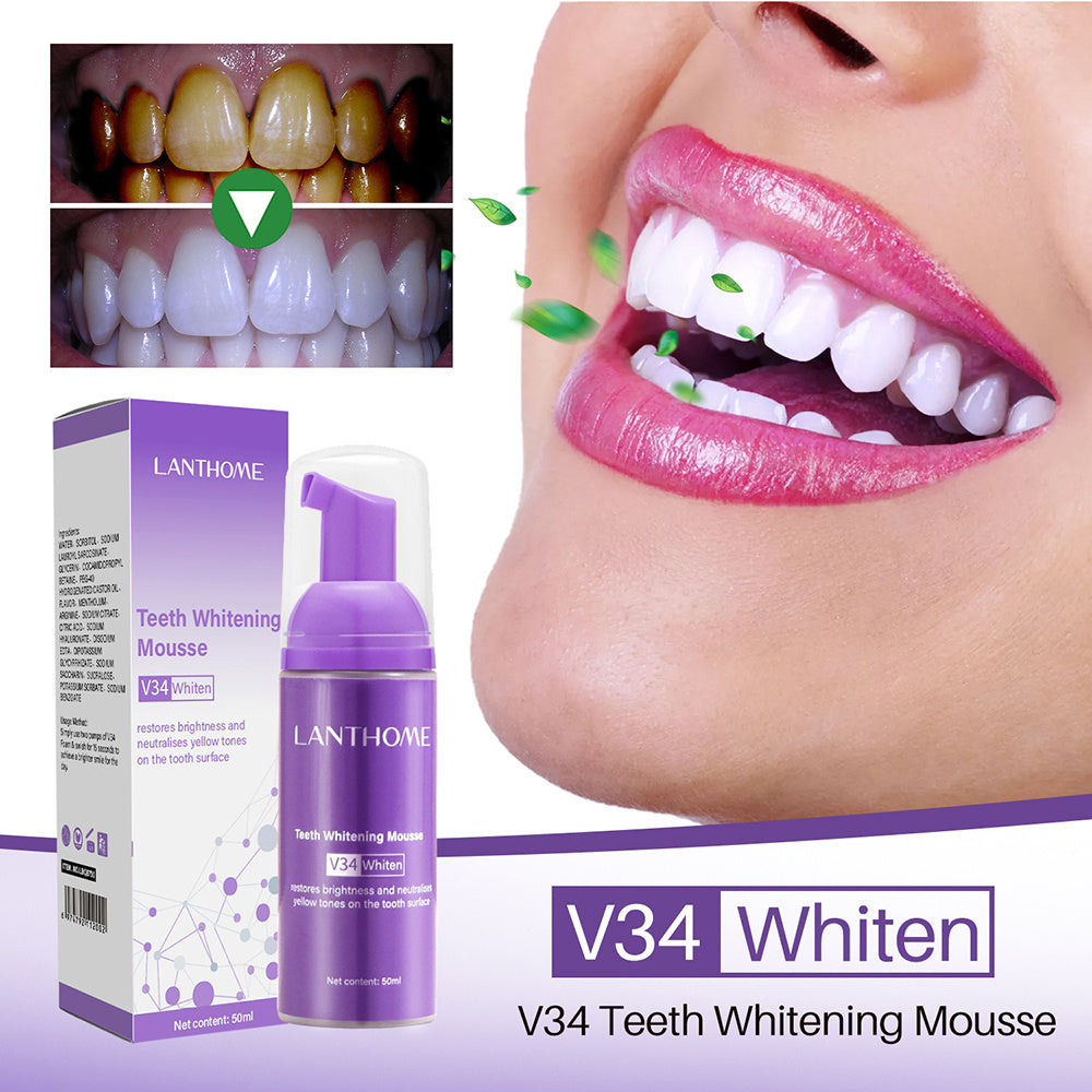 Purple Toothpaste for Teeth Whitening and Fresh Breath, Deep Cleaning
